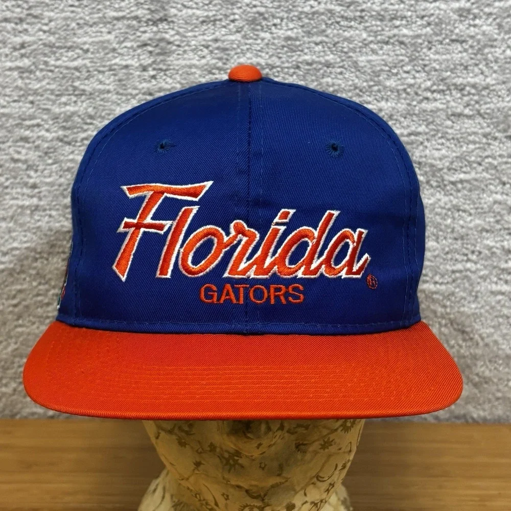 Vintage 90s Florida Gators Sports Specialties Script Twill Snapback Hat Cap NEW